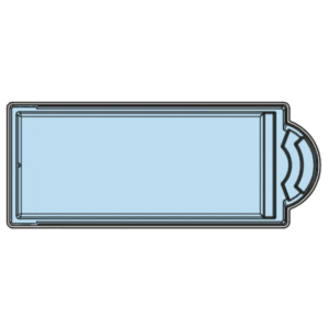 Glasfiberpool Golf 1 2