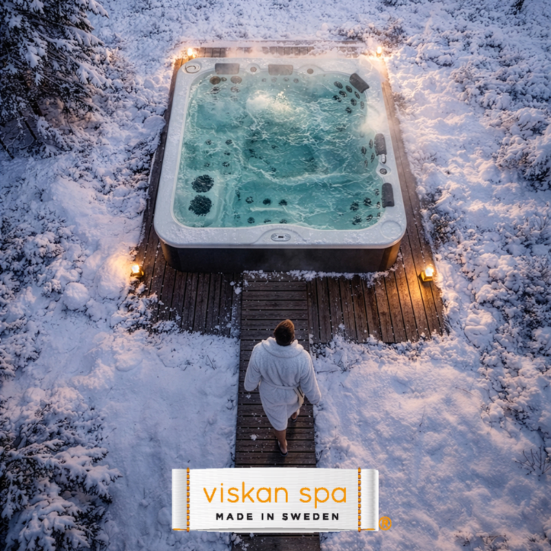 Viskan spabad vinter